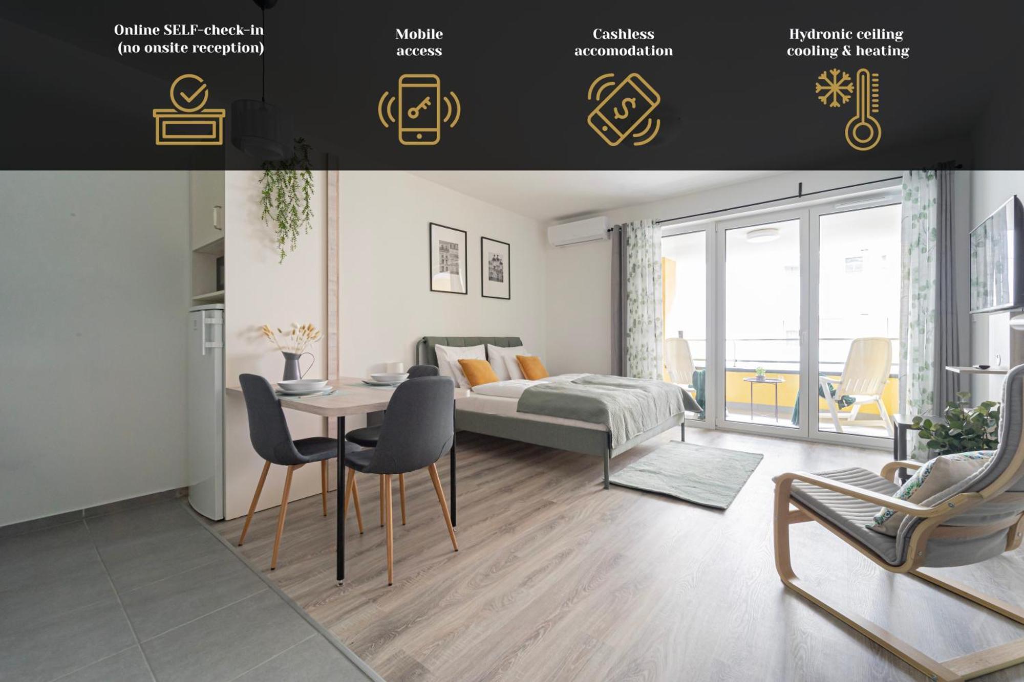 Westside Garden Apartments By Urbanrent Budapesta Exterior foto